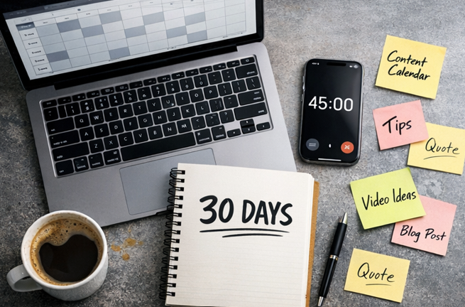 How to Plan 30 Days of Content in 45 Minutes